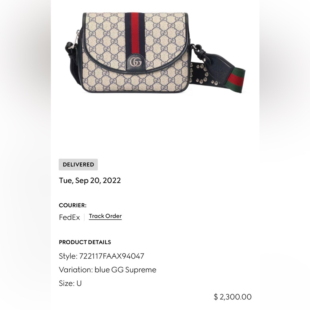 GUCCI OPHIDIA MINI GG SHOULDER BAG - Picture 8 of 8